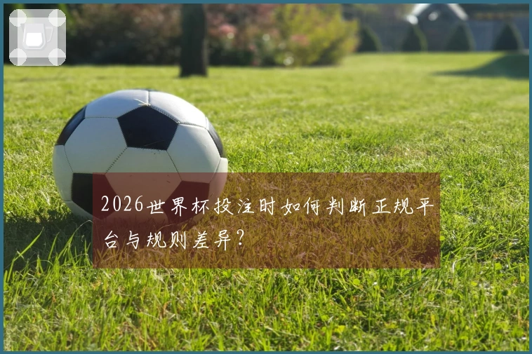 2026世界杯投注时如何判断正规平台与规则差异？