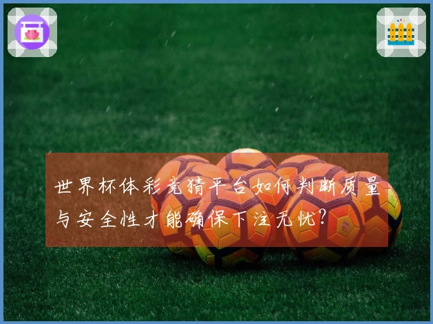 世界杯体彩竞猜平台如何判断质量与安全性才能确保下注无忧？